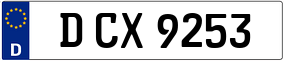 Trailer License Plate